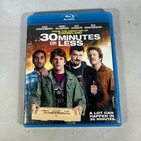 30 Minutes Or Less Blu Ray Comedy Jesse Eisenberg Danny McBride Sony Pictures - Picture 1 of 4